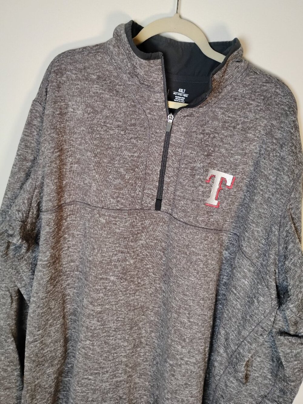 EUC Texas Rangers Baseball Quarter Zip Pullover